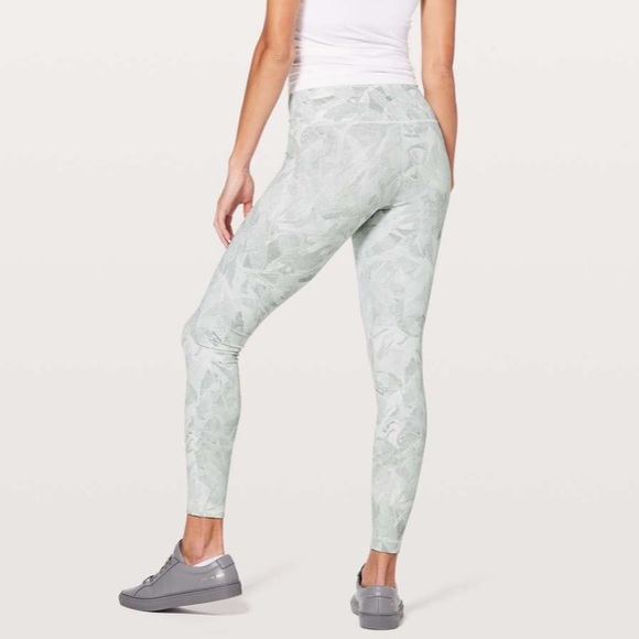 Lululemon Wunder Under Hi-Rise Tight 28” Jasmine White Multi - Picture 3 of 4